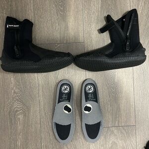 Scuba diving boots- worn once for a lesson. Unisex. Excellent condition.